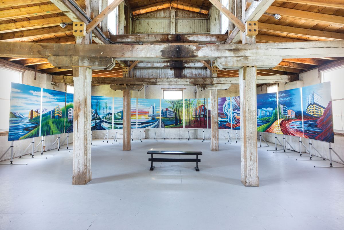 The Great Canadian LEEDscape by Amy Shackleton  Image: Installation view, Visual Arts Centre of Clarington