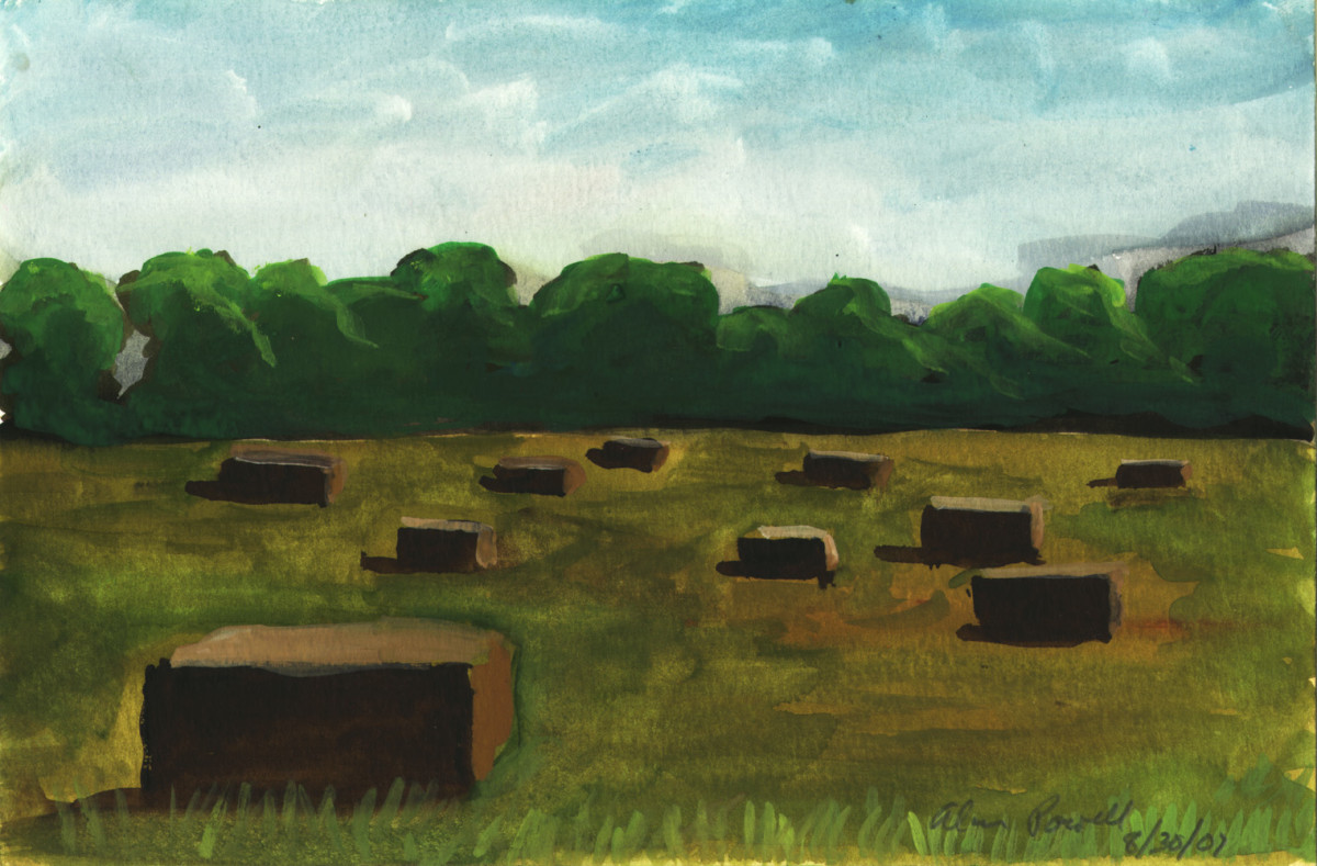 August 31, 2007; Hay Bails  by Alan Powell 