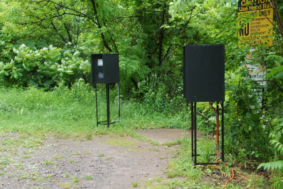 lost river instations/ video trail artpark 2013 by Alan Powell 