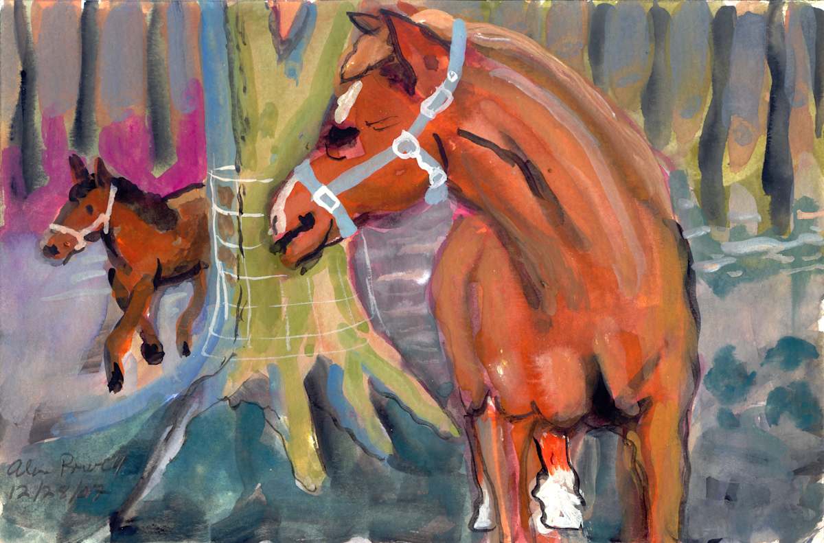 December 28, 2007 Horses by Alan Powell, Image 1.