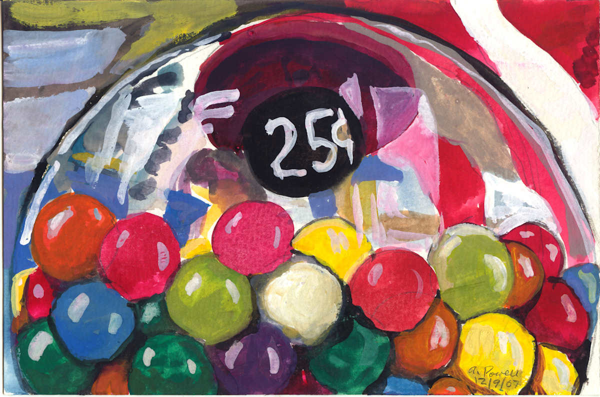 December 9, 2007; Gumballs by Alan Powell, Image 1.