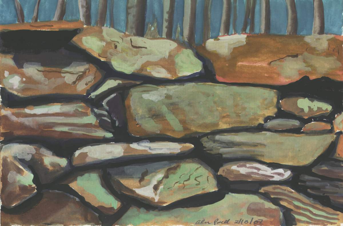 February 10, 2007 Rock Wall by Alan Powell, Image 1.