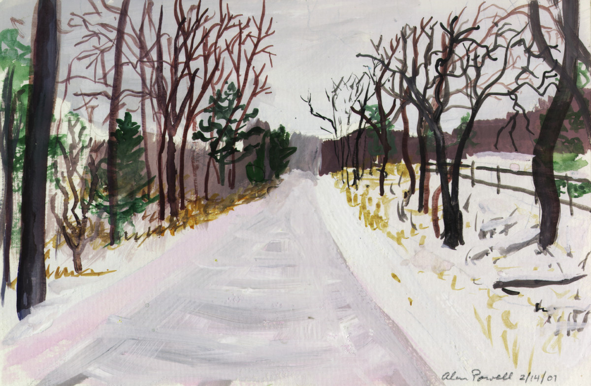 February 14, 2007 Snow on Iron Bridge Rd by Alan Powell 