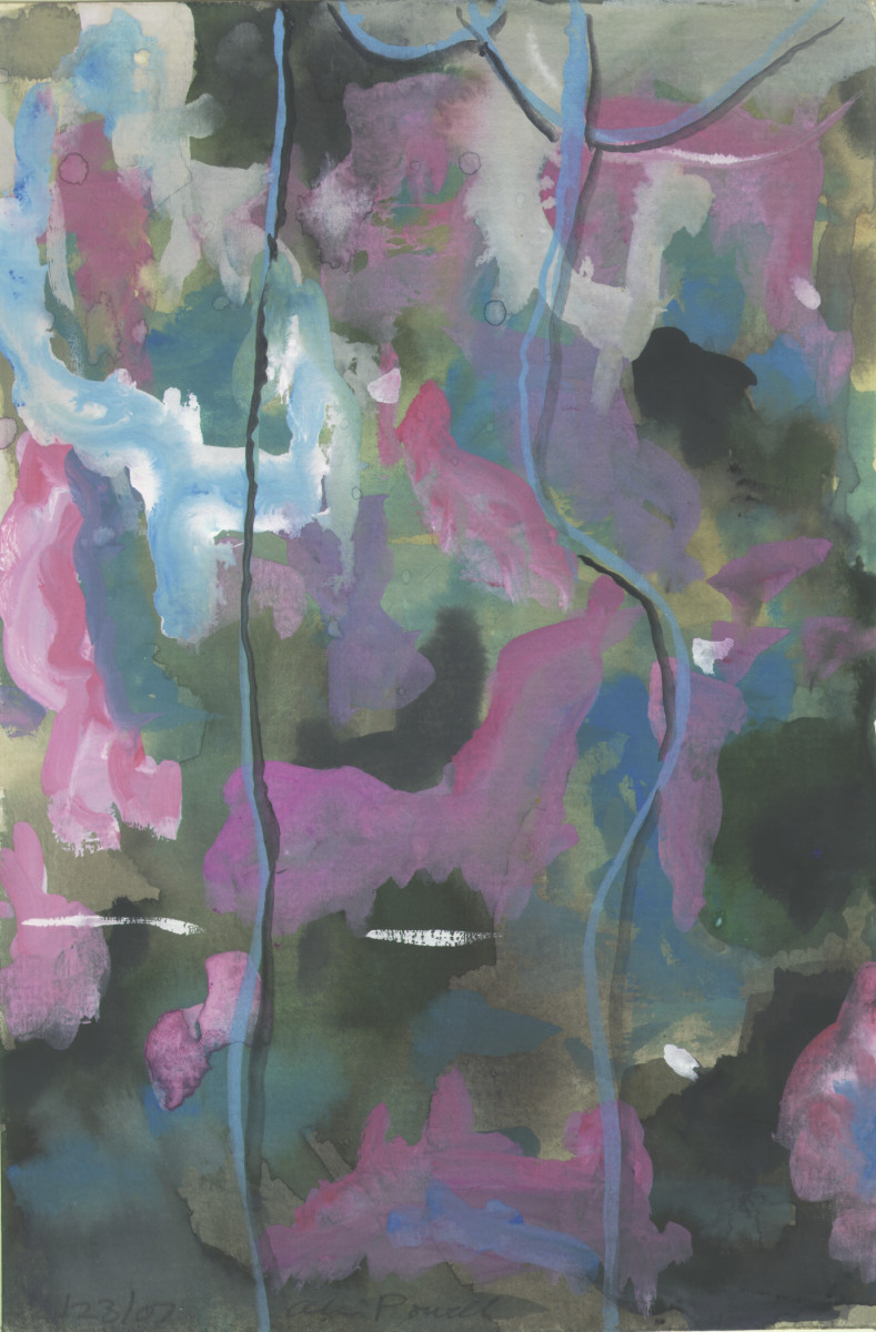 February 23, 2007 Color Study with Branches by Alan Powell 