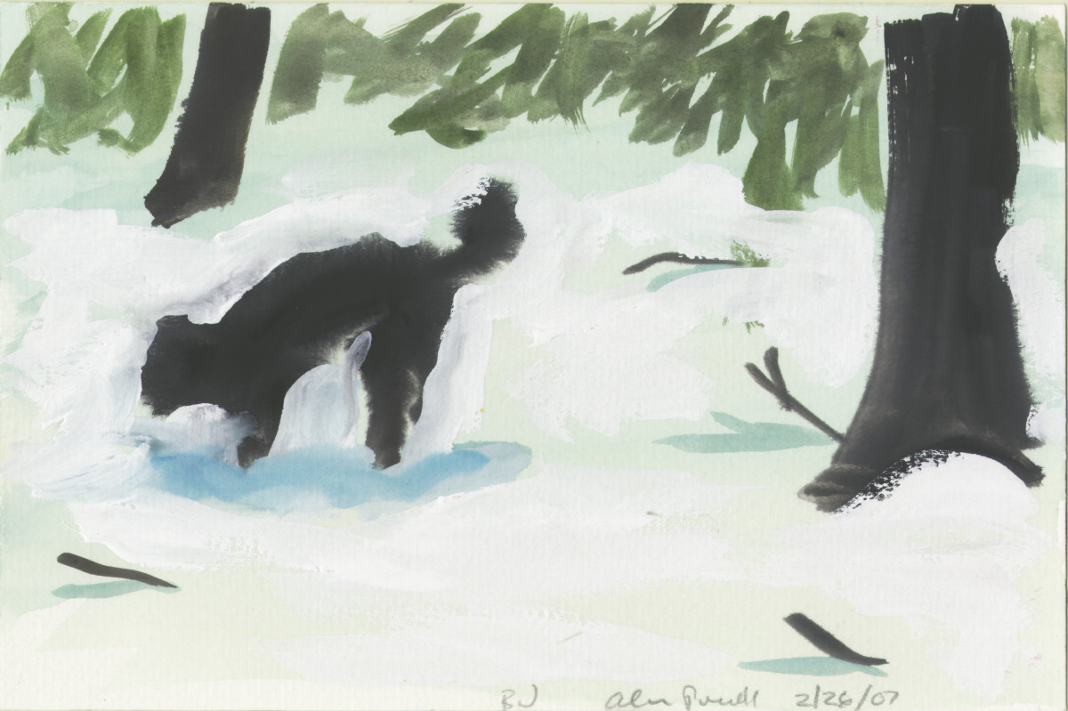 February 26, 2007 - Squirrel in Snow by Alan Powell 