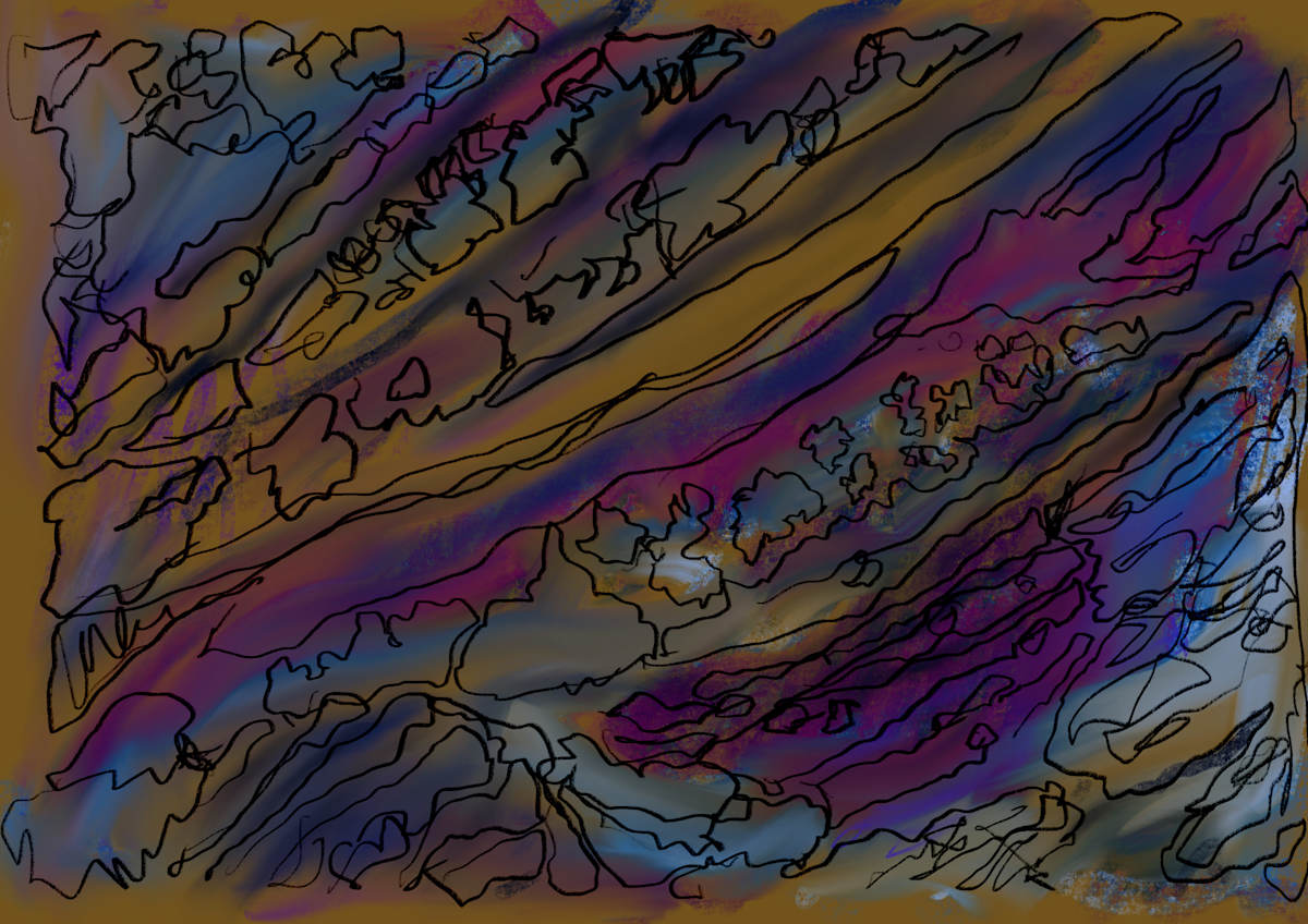 Flowing Abstract Tree Trunk, Image 1.