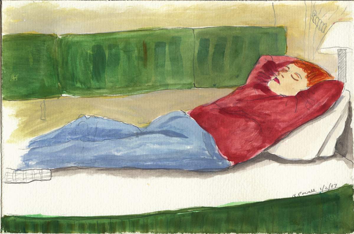 January 2, 2007, Connie Sleeping by Alan Powell, Image 1.