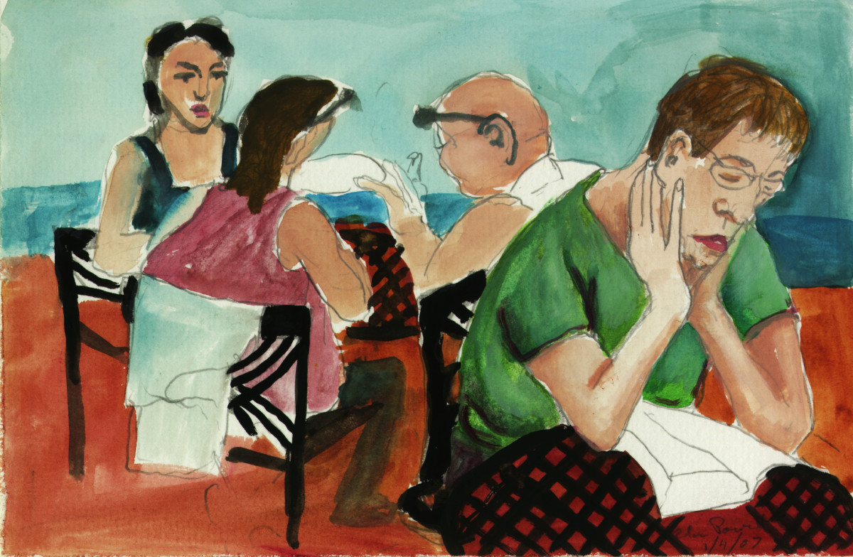 January 4, 2007 - Cruise Connie in Ship Library by Alan Powell 