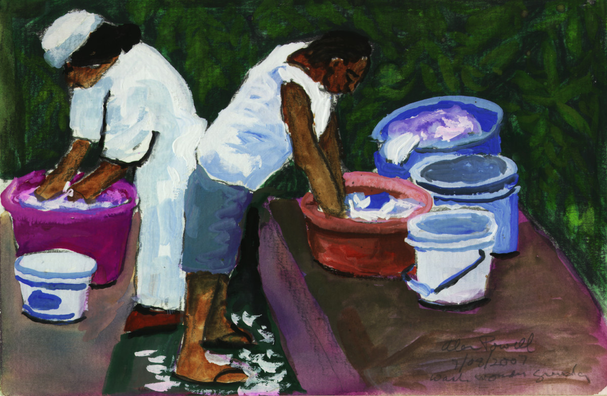 January 8, 2007 - Washing Clothes Trinidad by Alan Powell 