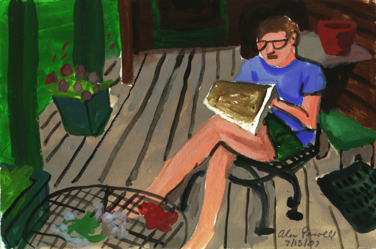 July 13, 2007 Connie Sewing by Alan Powell 