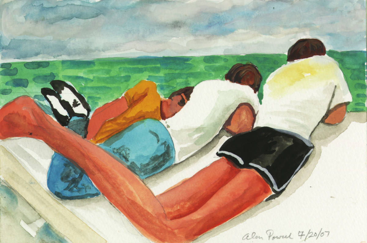 July 20, 2007 Teenagers at the Gulf by Alan Powell 