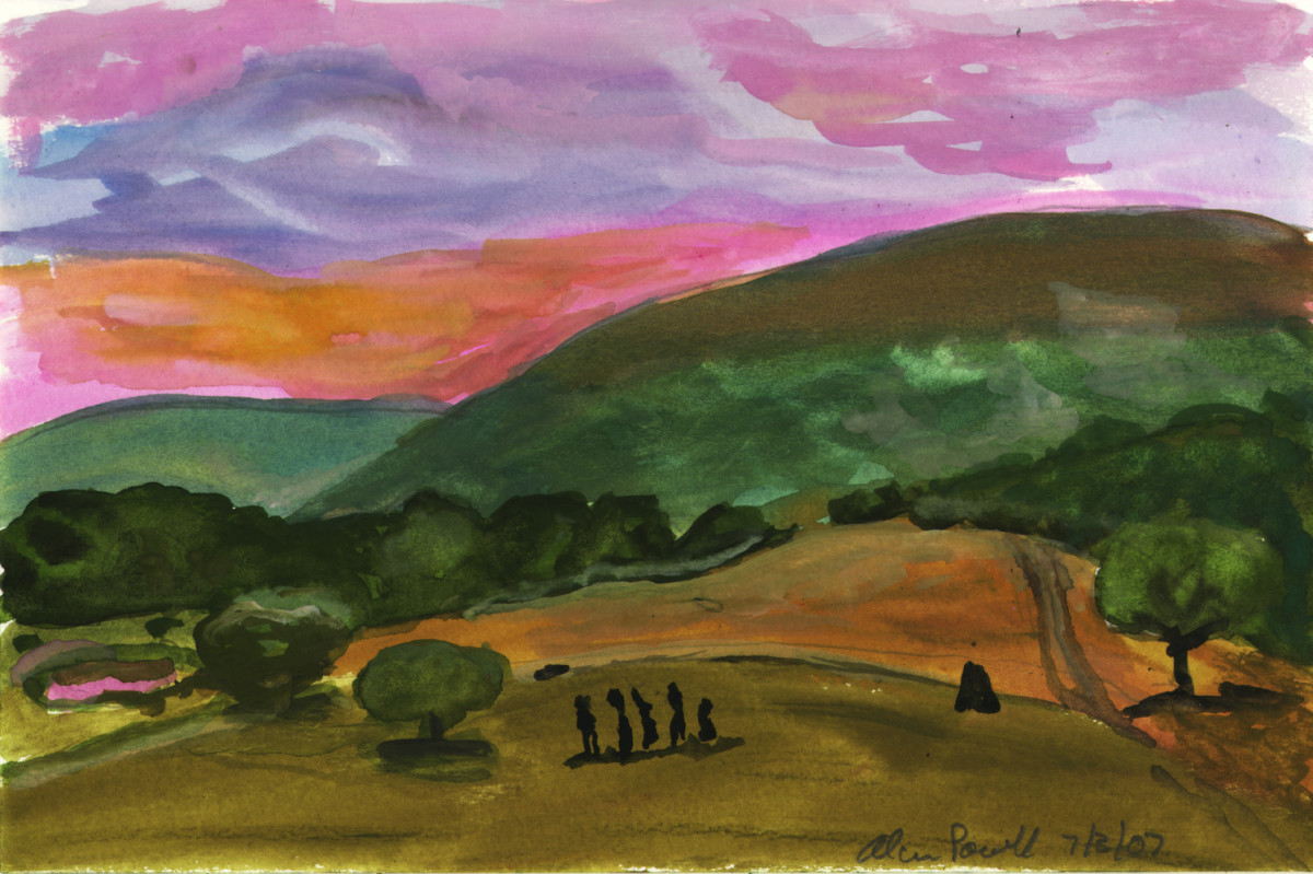 July 3, 2007 - Sunset Bristol Mountains New York by Alan Powell 