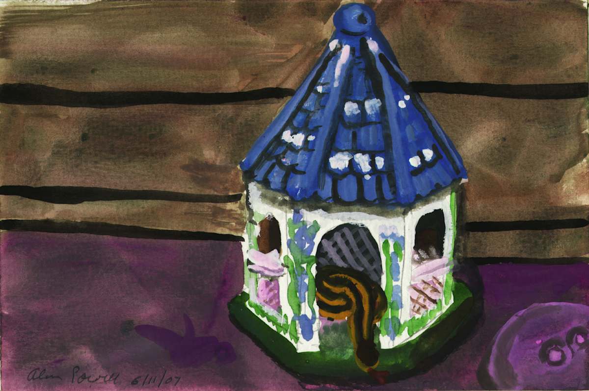 June 11, 2007 Snake in Bird Feeder by Alan Powell, Image 1.