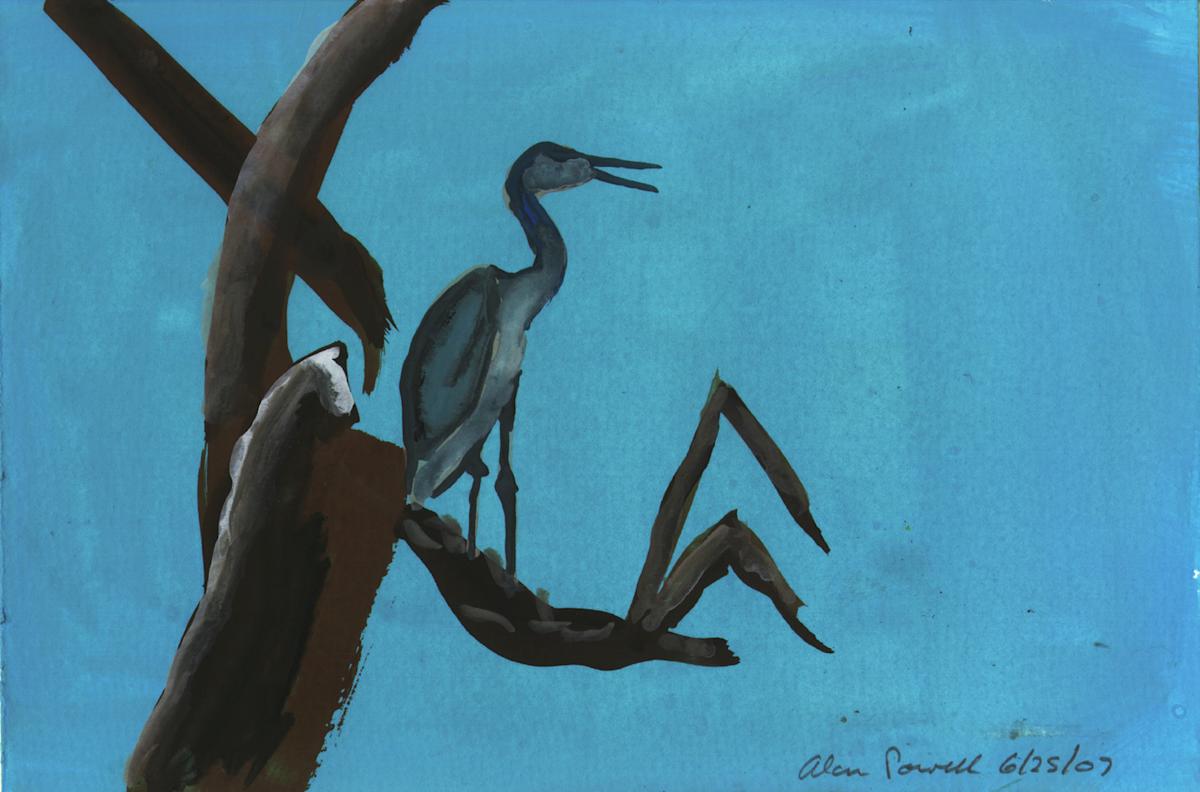 June 25, 2007 Great Blue Heron by Alan Powell, Image 1.
