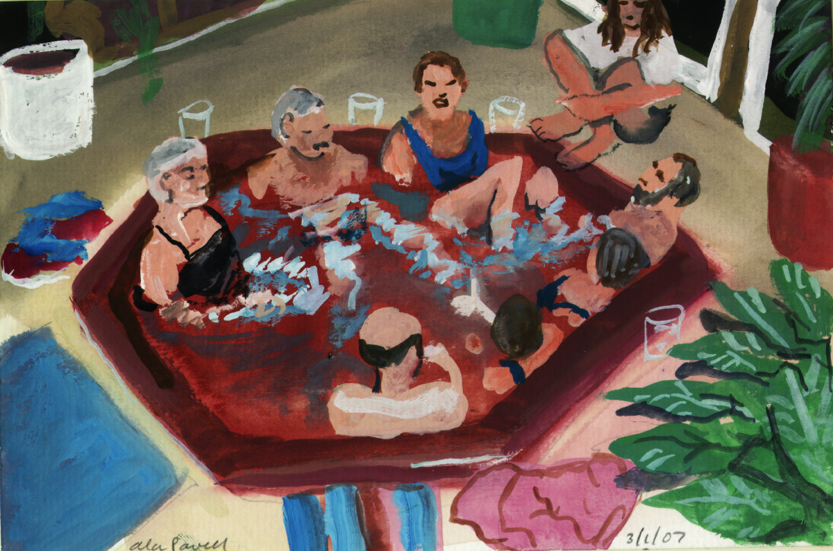 March 1, 2007  Hot Tub Party by Alan Powell 