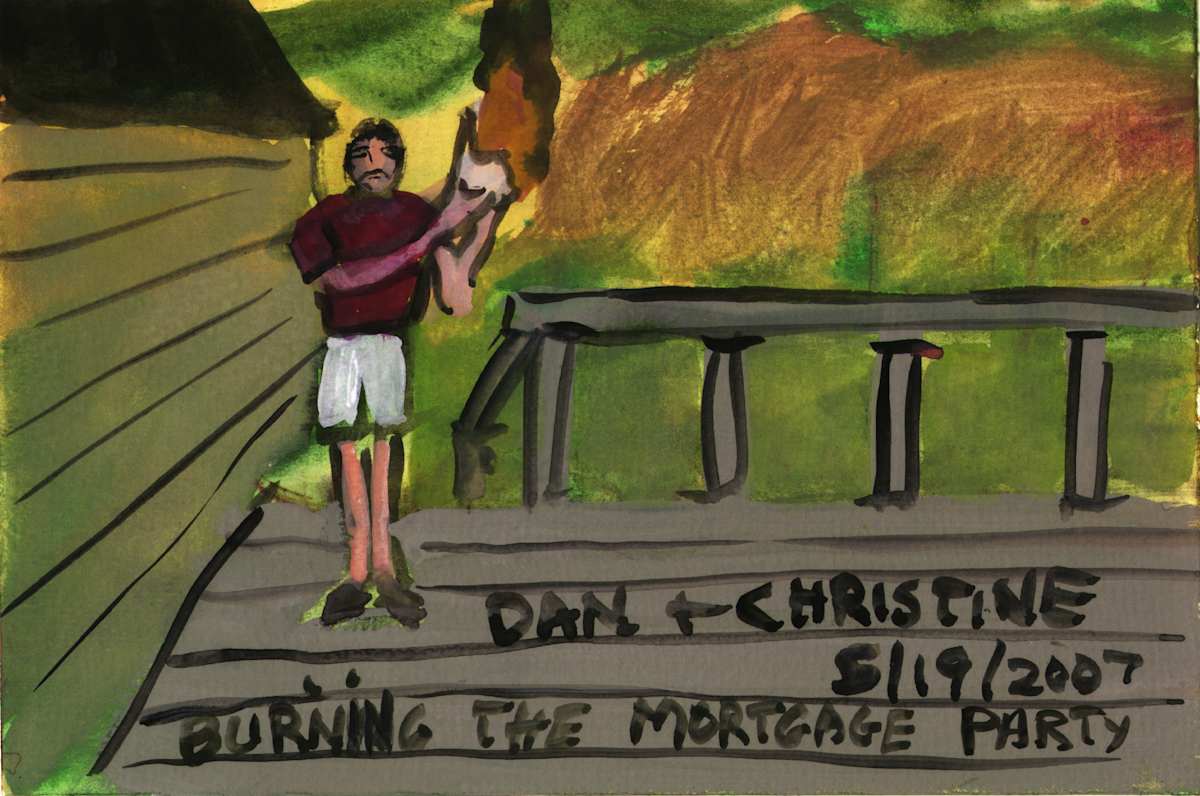 May 19, 2007 Mortgage Burning Party by Alan Powell, Image 1.