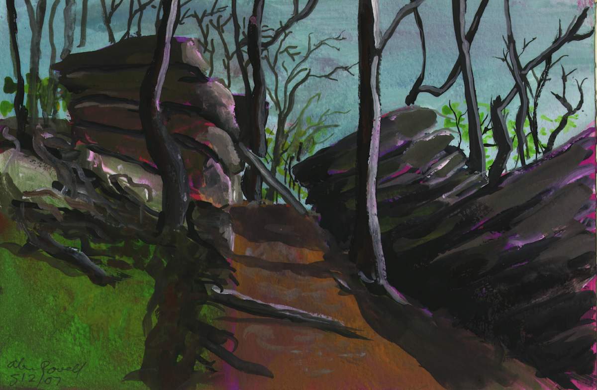 May 2, 2007 Trail to High Rocks by Alan Powell, Image 1.