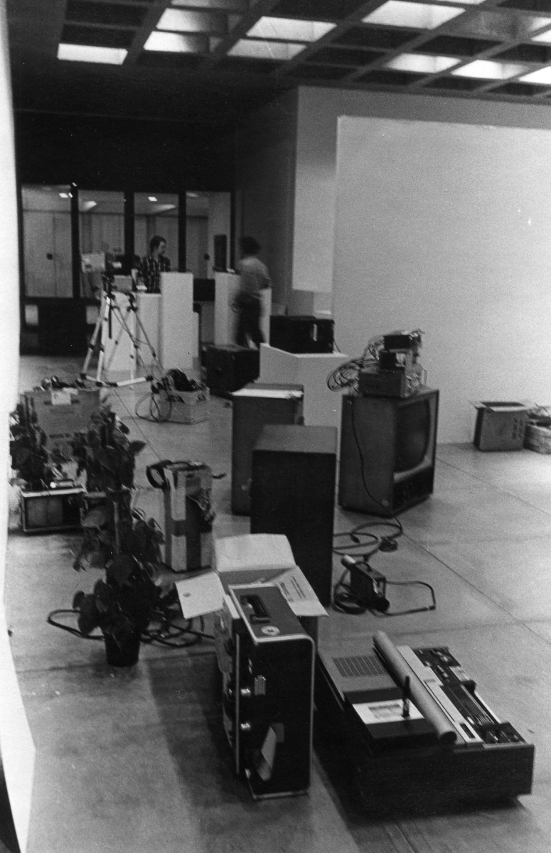 Equipment for Video Maze, Everson Museum of Art 1975 by Alan Powell 