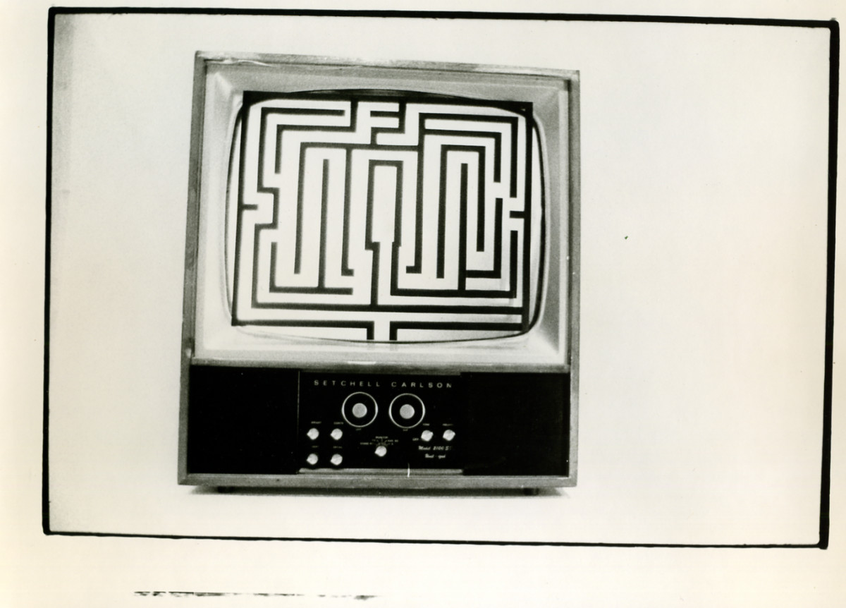 Monitor for Video Maze, Everson Museum of Art 1975 by Alan Powell 