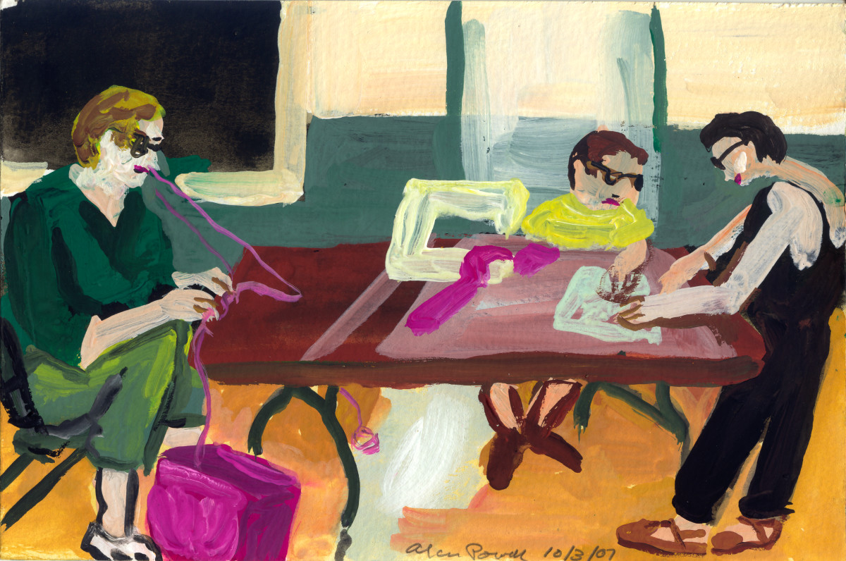 October 3,  2007; Quilting at the Grange by Alan Powell 