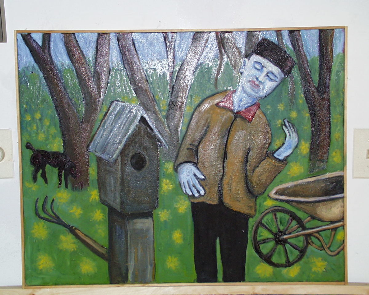 Connie in the Garden by Alan Powell 