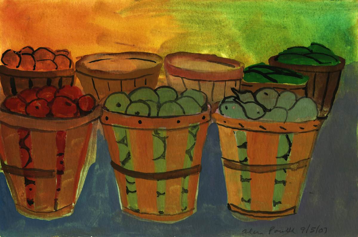 September 5, 2007; Apple and Pear Buckets by Alan Powell, Image 1.