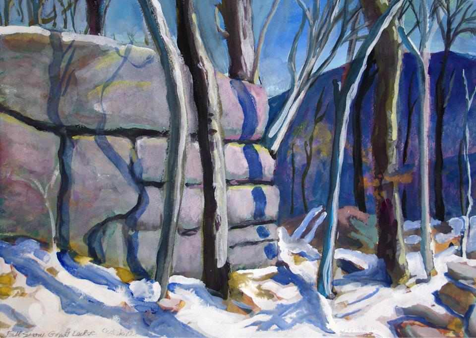 First Snow Great Ledge by Alan Powell, Image 1.
