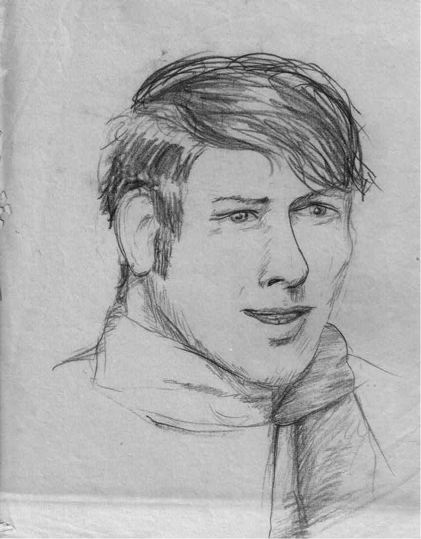 self portrait 1968 by Alan Powell, Image 1.