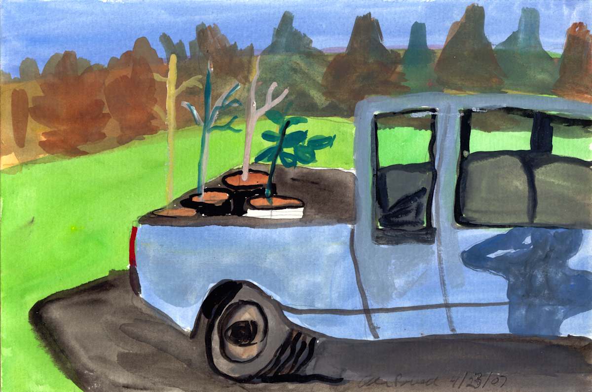 April 23, 2007; Truck with Trees by Alan Powell, Image 1.