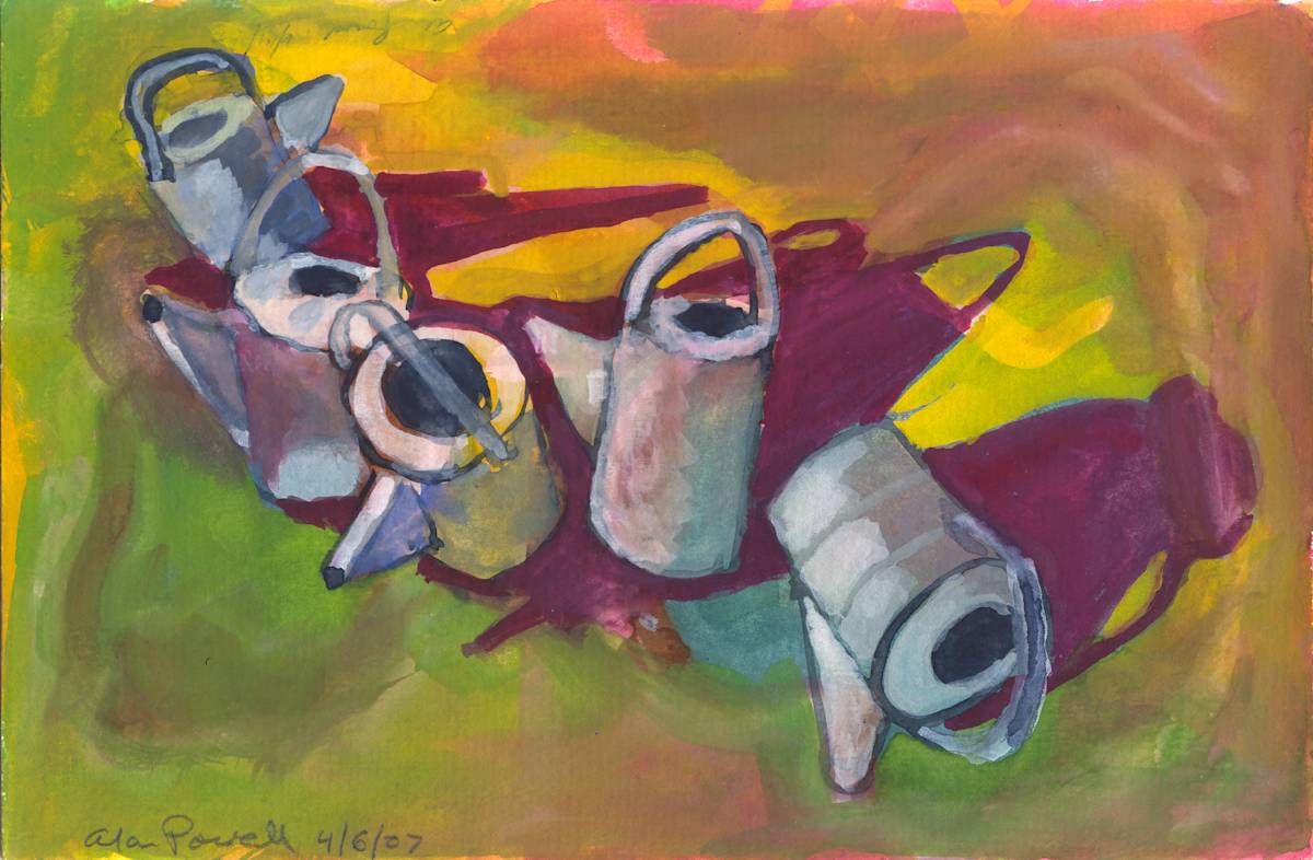 April 6 2007; Watering Cans by Alan Powell, Image 1.