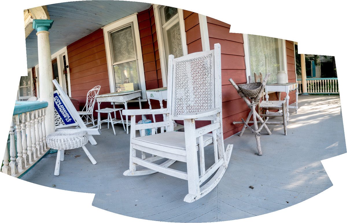 Chairs on a Porch by Alan Powell 