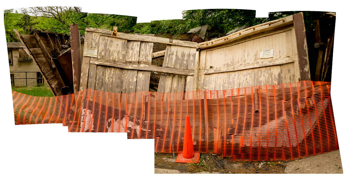 Fallen Garage Landscape by Alan Powell, Image 1.