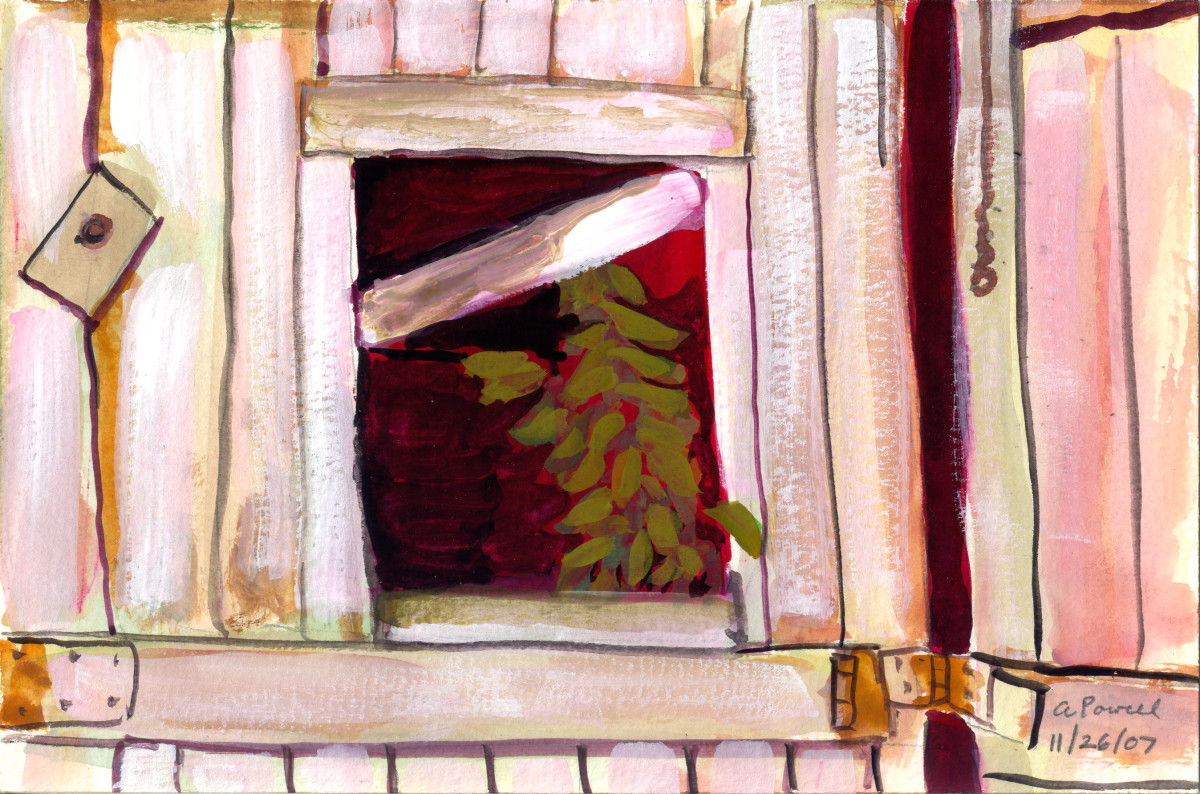 November 26, 2007; Barn Door Window by Alan Powell 