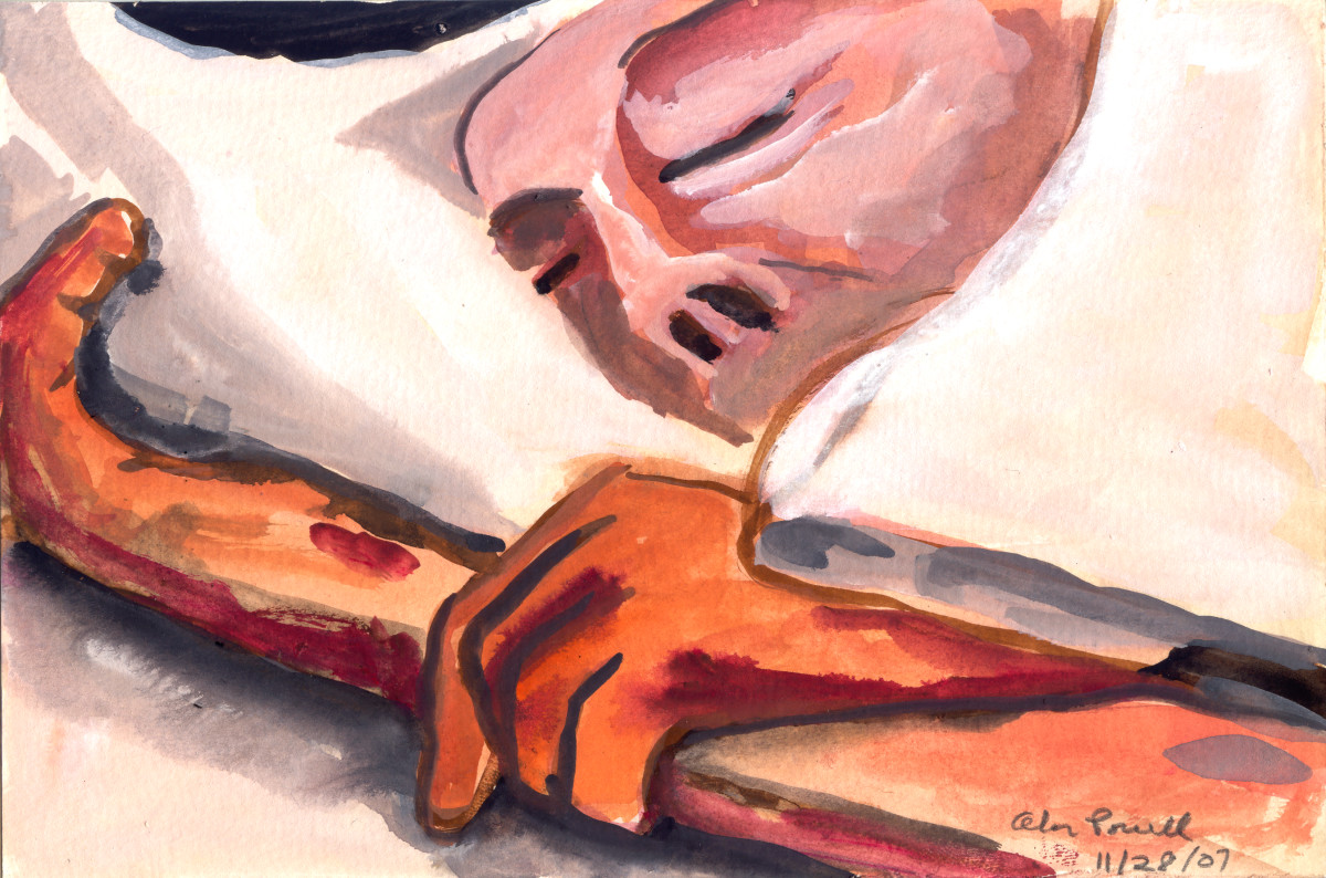 November 28, 2007; Dad Sleeping by Alan Powell 