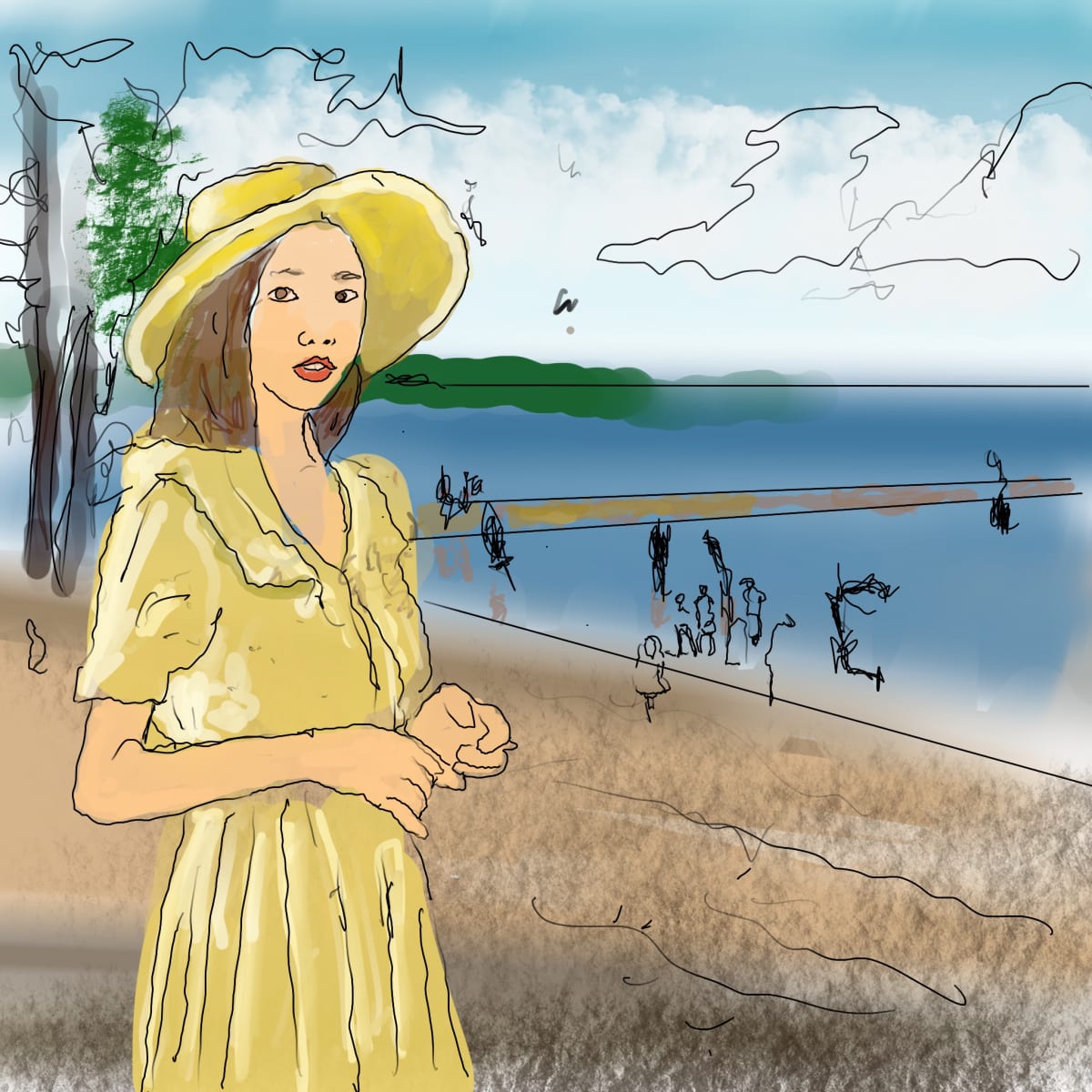 Beach Day For Qing, Image 1.