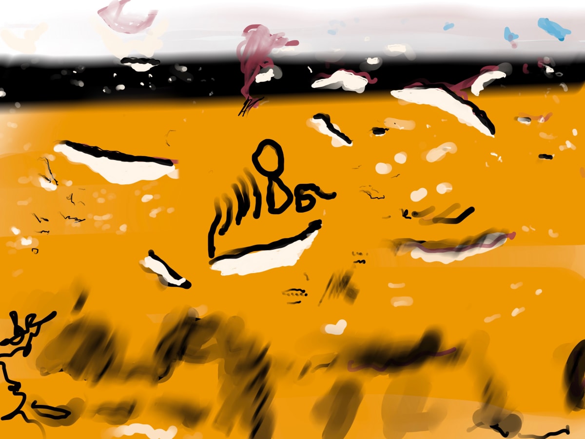 Raindrops - Orange, Image 1.