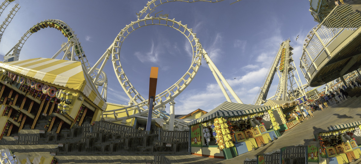 Roller Coaster at Morey's Piers by Alan Powell 