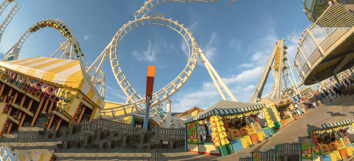Roller Coaster at Morey's Piers by Alan Powell, Image 1.