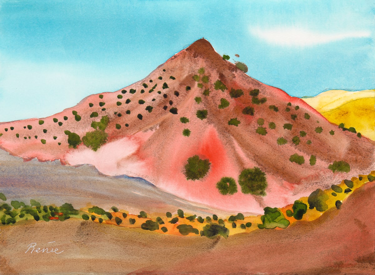 Red Mountain With Junipers by Cheryl Renee Long  Image: framed