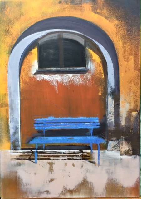 Blaue Bank by Insa Hoffmann, Image 1.