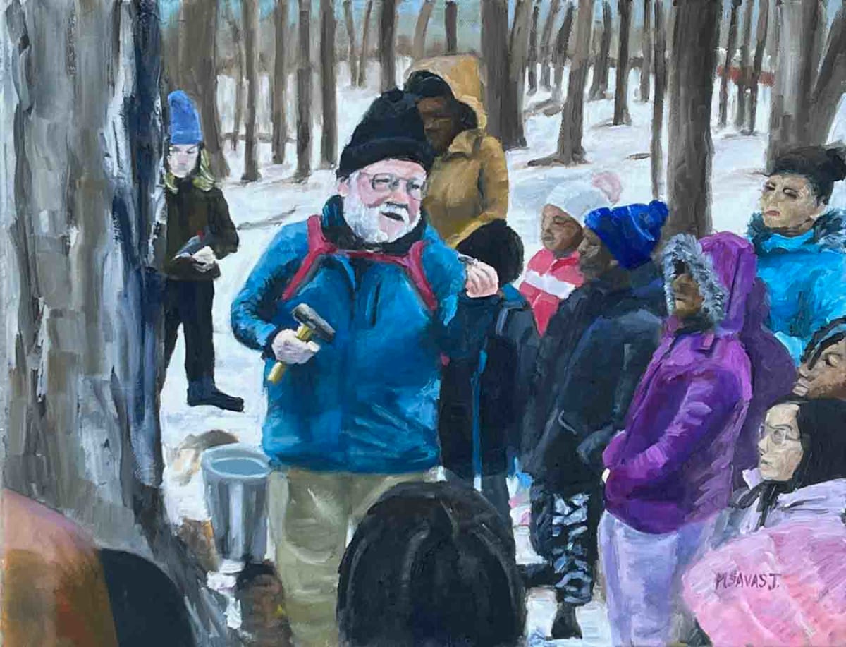 Maple Syrup Tapping Demo by Michelle Savas Thompson 