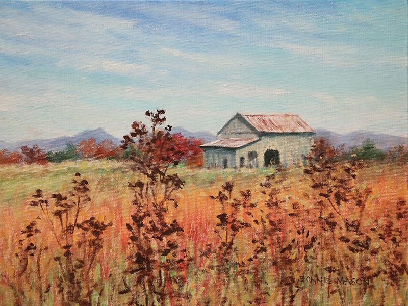Hilltop Barn by Bonnie Mason 