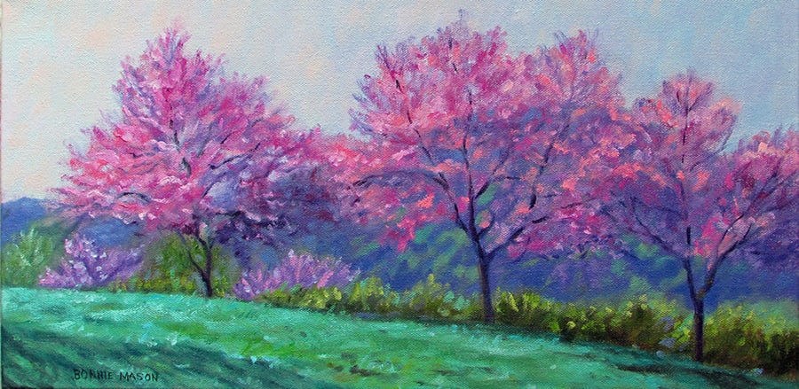 Spring Blossoms (On Mill Mountain) by Bonnie Mason 