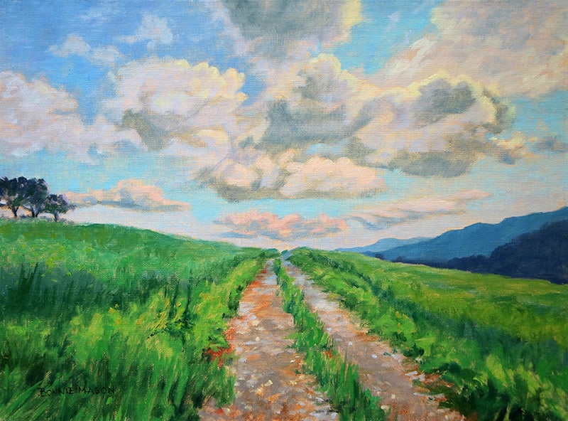 Worth the Journey  Image: Worth the Journey oil on canvas 9x12" by Bonnie Mason