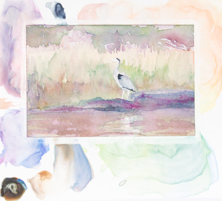 Heron & Palette by Brenna O'Toole 