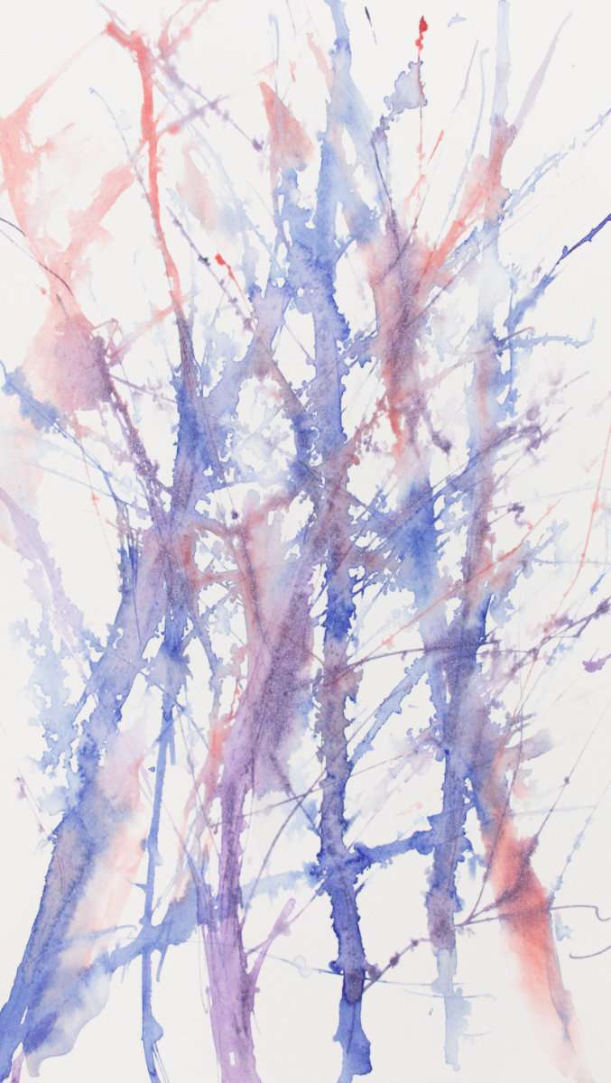 Abstract Blue & Red by Brenna O'Toole, Image 1.