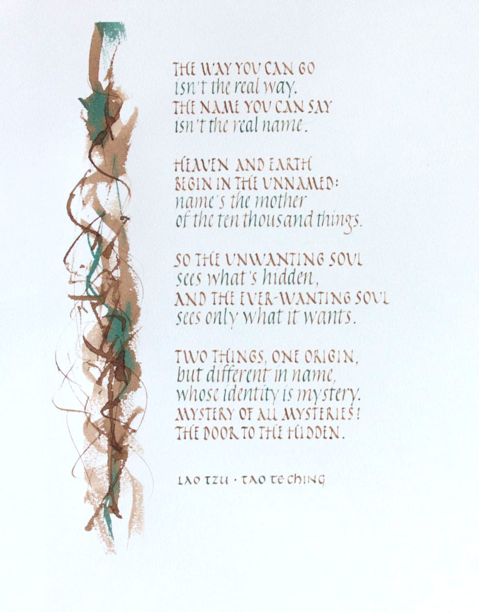 Tao Te Ching - Chapter 1, Version 1 by Brenna O'Toole 