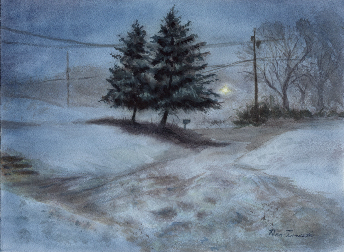 Snow Drifts Before Dawn by Penn A. Tomassetti 