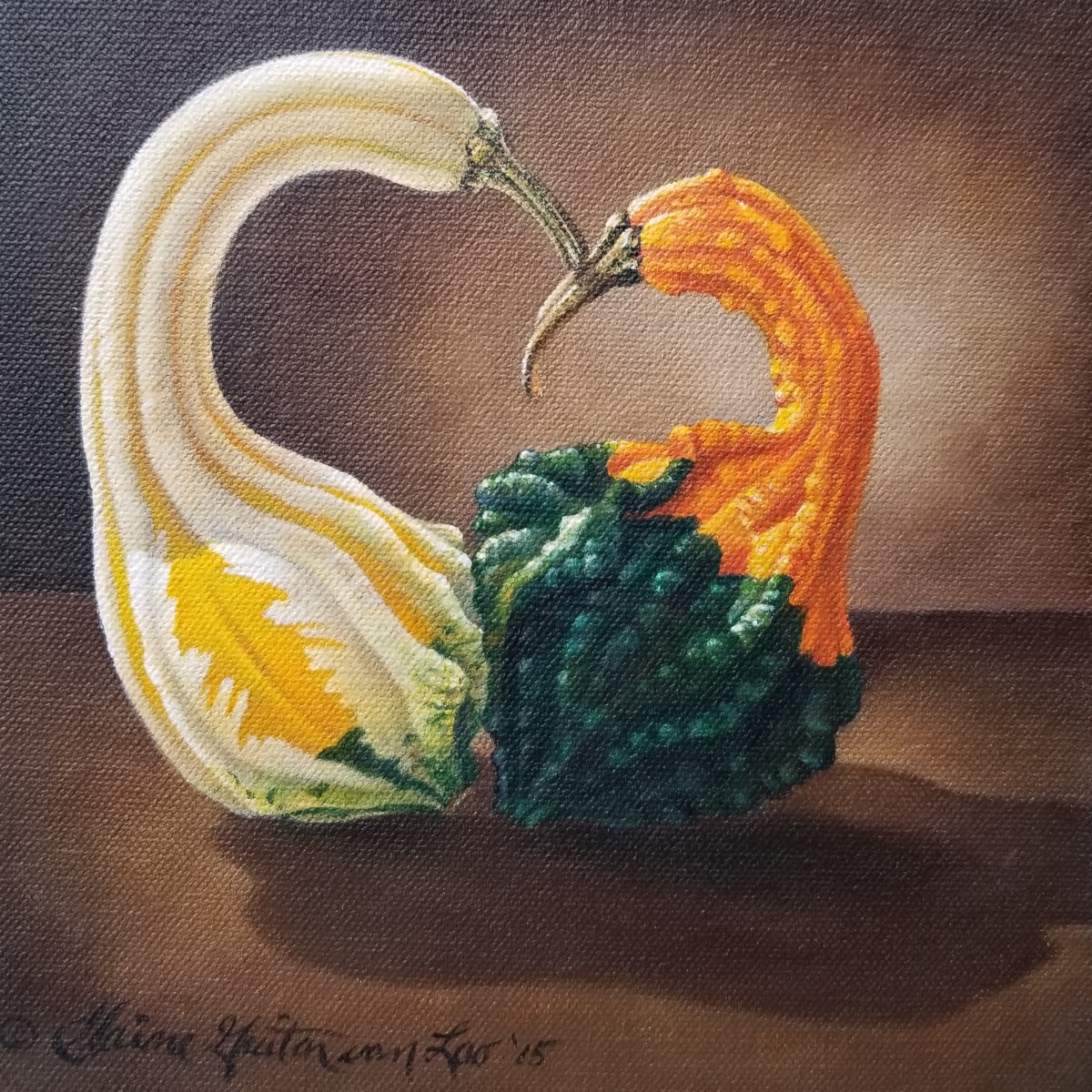 "Gourd Study #2" by Elaine Guitar  