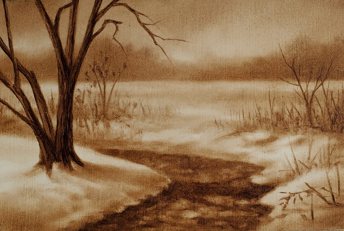 "Winter Afternoon " by Elaine Guitar   Image:  Sepia colour always creates a nostalgic feeling.